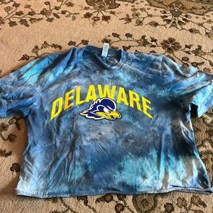 University of Delaware cropped tee shirt